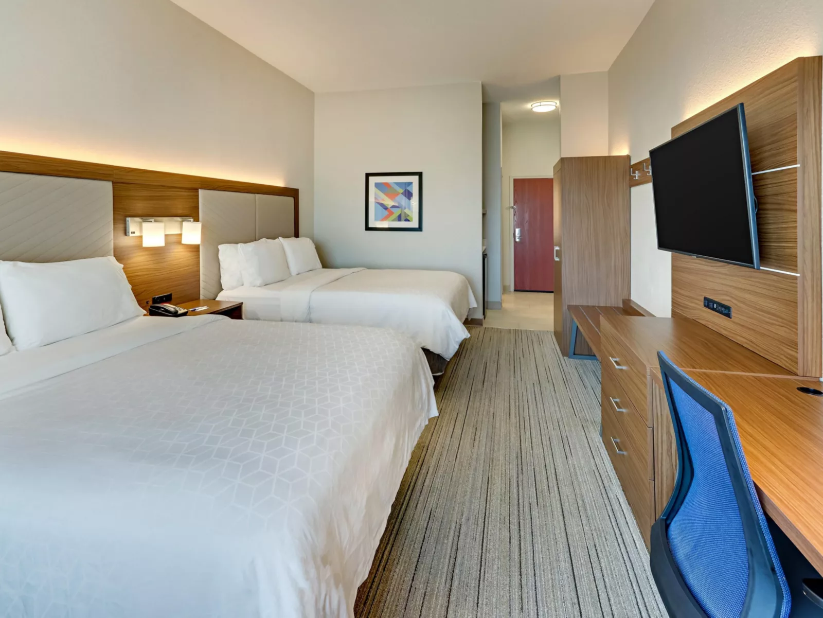 Two queen beds standard room at Holiday Inn Express & Suites Weatherford
