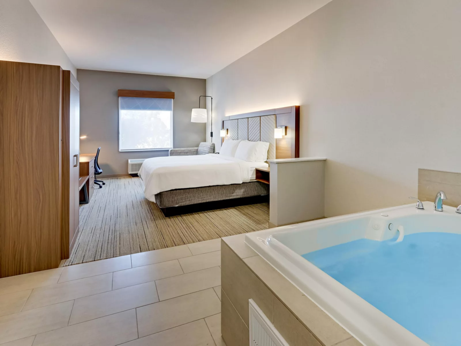 Whirlpool suite with jetted tub at Holiday Inn Express & Suites Weatherford
