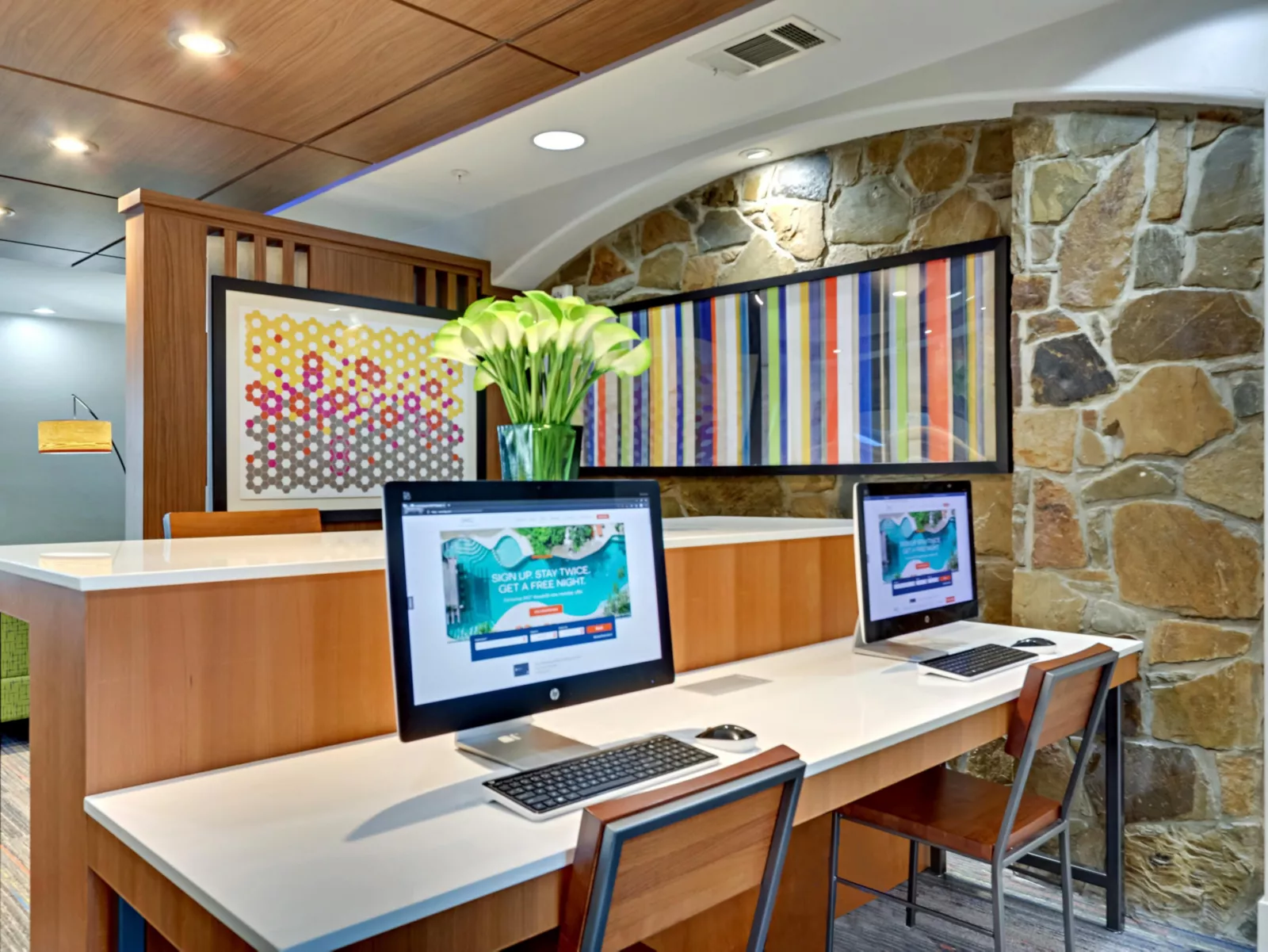 Business center at Holiday Inn Express & Suites Weatherford