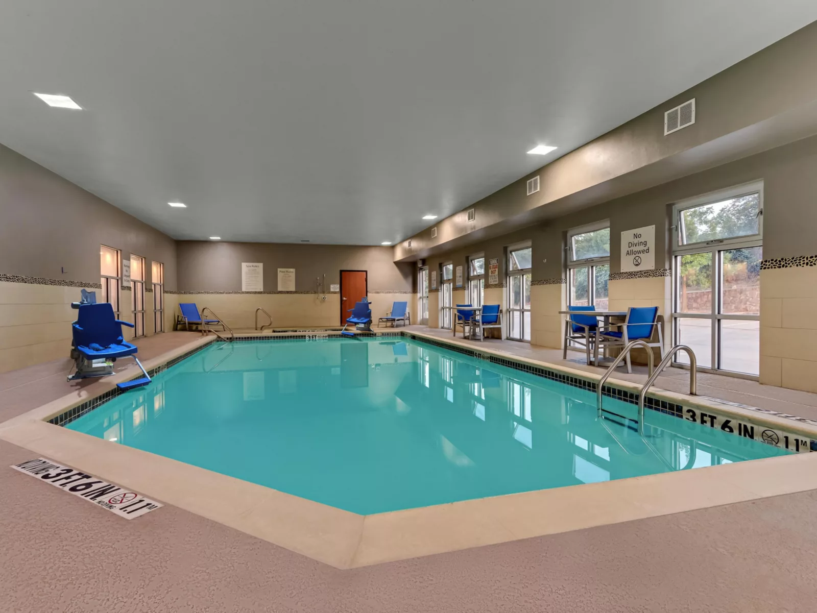 Indoor heated pool at Holiday Inn Express & Suites Weatherford