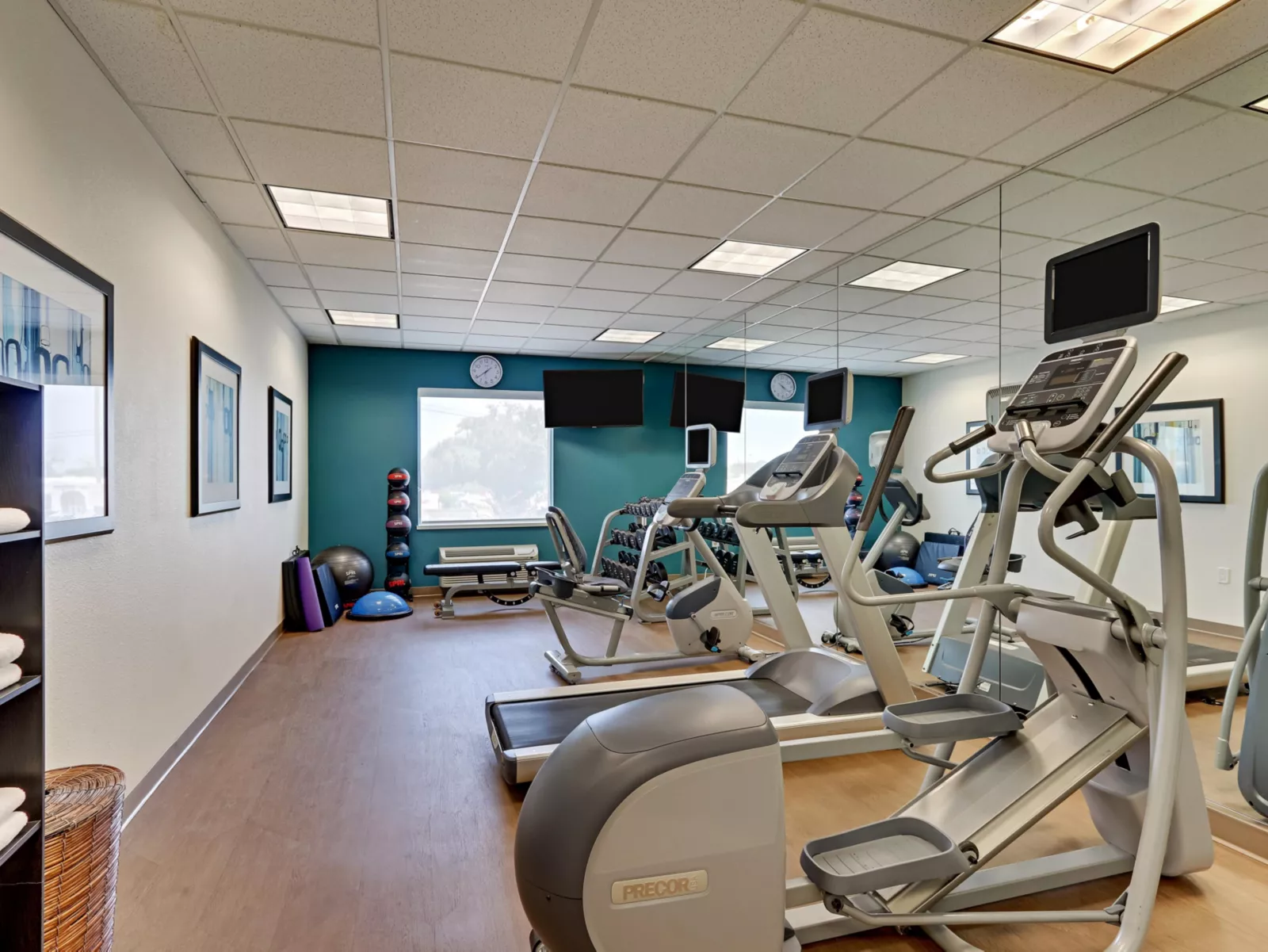 24-hour fitness center with dry sauna at Holiday Inn Express & Suites Weatherford